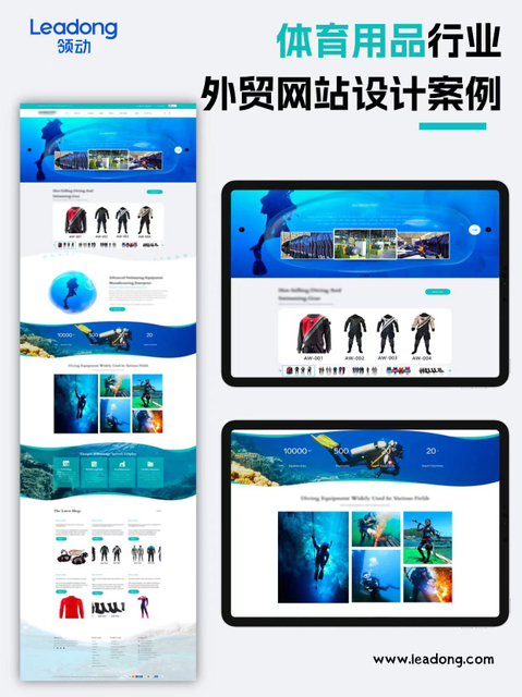 体育用品网站案例